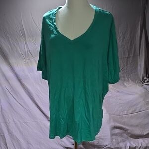 Terra & Sky Green Relaxed Oversized Tee